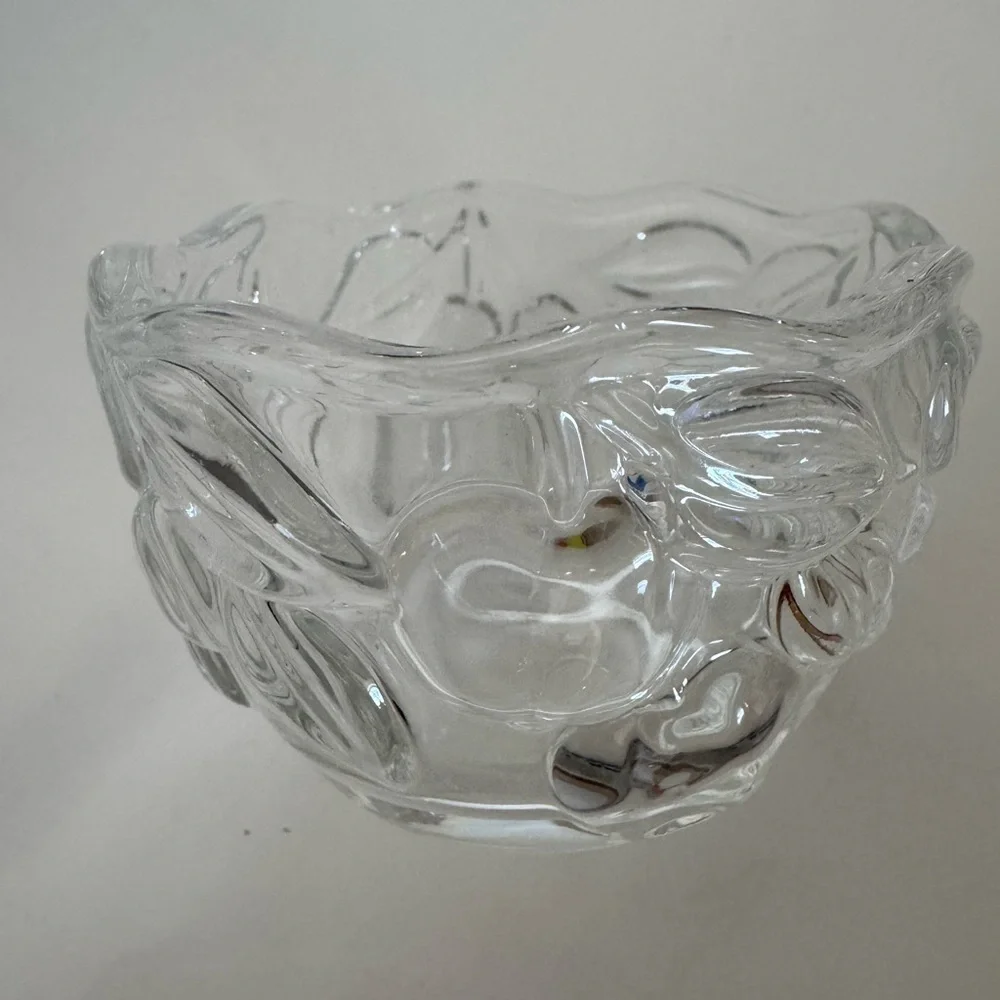 Waltherglas Garden Harvest Tealight Votive Candle Holder Vintage Set/4 Cherries
